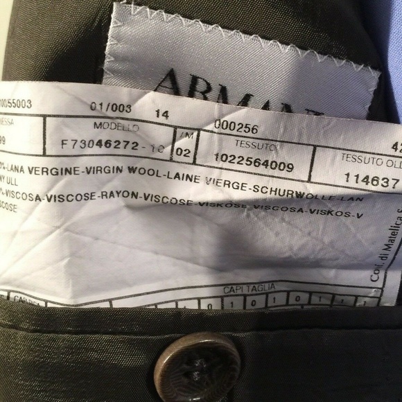 Armani Collezioni Men Sport Coat Blazer Jacket 42R - Picture 7 of 11